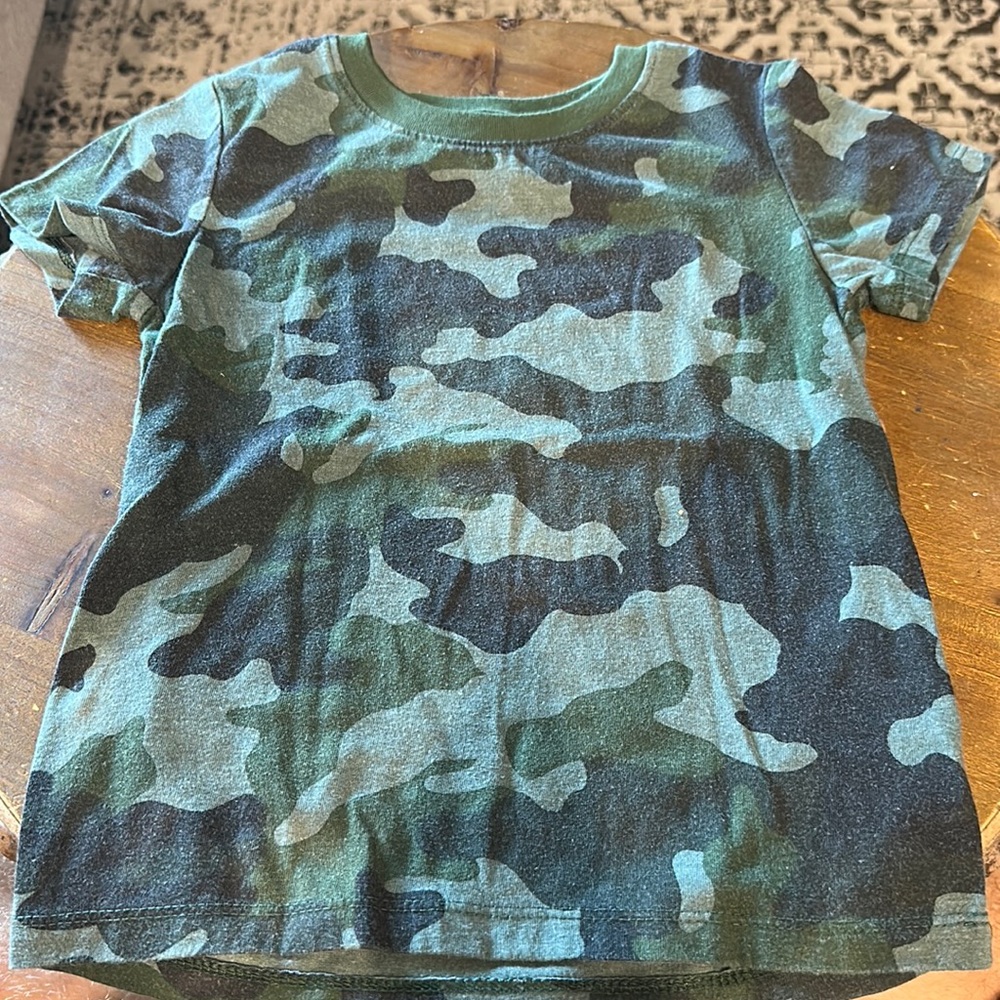 Cat & Jack camo kids shirt.